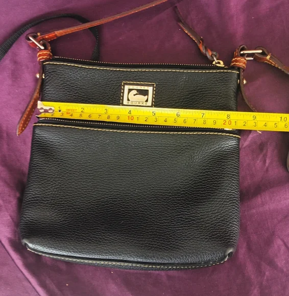 Dooney & Bourke Black Crossbody Bag with Tan Accents - Picture 10 of 14